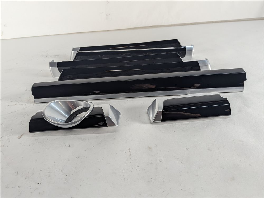 Thumbnail 2: 2016 PORSCHE CAYENNE (958) INTERIOR DASH DOOR DECOR TRIM SET/6 (Piano Black)