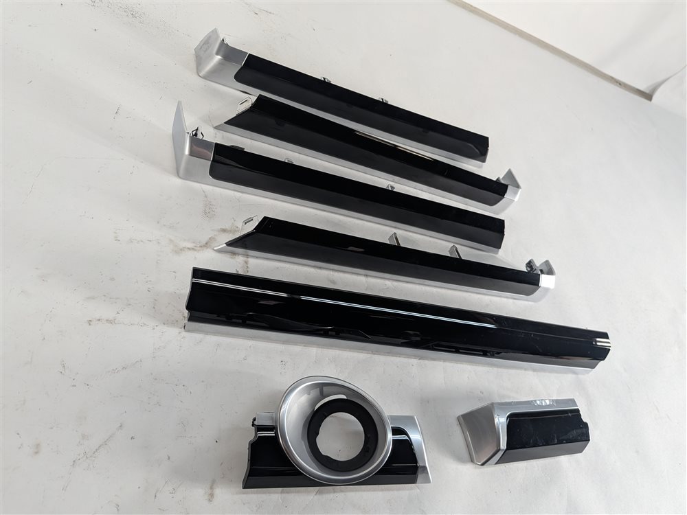 Thumbnail 6: 2016 PORSCHE CAYENNE (958) INTERIOR DASH DOOR DECOR TRIM SET/6 (Piano Black)