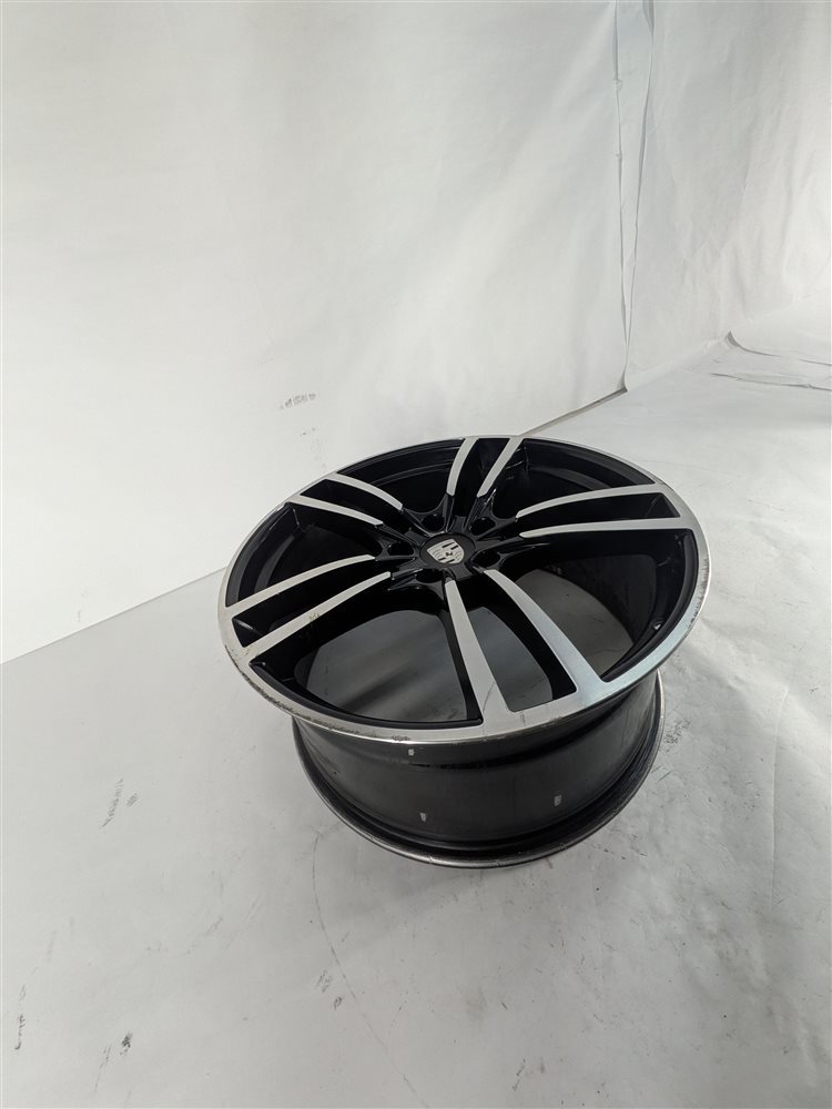 Thumbnail 11: 16 PORSCHE CAYENNE 958 22X10 AFTERMARKET TWIN 5 SPOKE BLACK MACHINED WHEEL SET/4