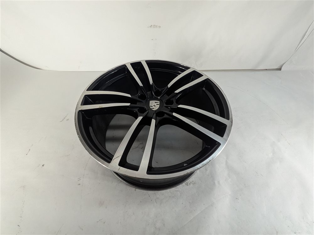 Thumbnail 13: 16 PORSCHE CAYENNE 958 22X10 AFTERMARKET TWIN 5 SPOKE BLACK MACHINED WHEEL SET/4