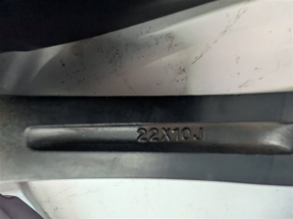 Thumbnail 18: 16 PORSCHE CAYENNE 958 22X10 AFTERMARKET TWIN 5 SPOKE BLACK MACHINED WHEEL SET/4