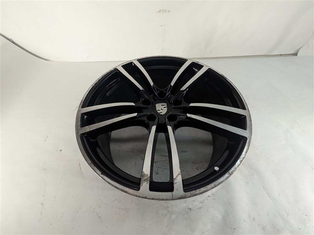 Thumbnail 32: 16 PORSCHE CAYENNE 958 22X10 AFTERMARKET TWIN 5 SPOKE BLACK MACHINED WHEEL SET/4