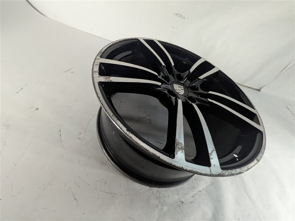 Thumbnail 34: 16 PORSCHE CAYENNE 958 22X10 AFTERMARKET TWIN 5 SPOKE BLACK MACHINED WHEEL SET/4