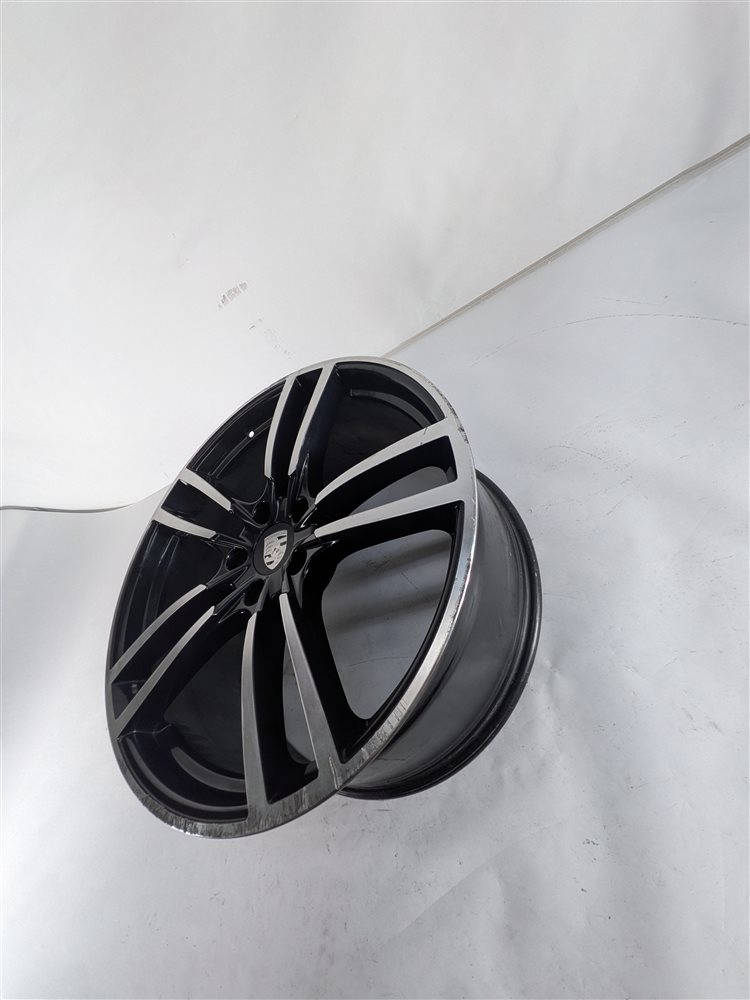 Thumbnail 5: 16 PORSCHE CAYENNE 958 22X10 AFTERMARKET TWIN 5 SPOKE BLACK MACHINED WHEEL SET/4