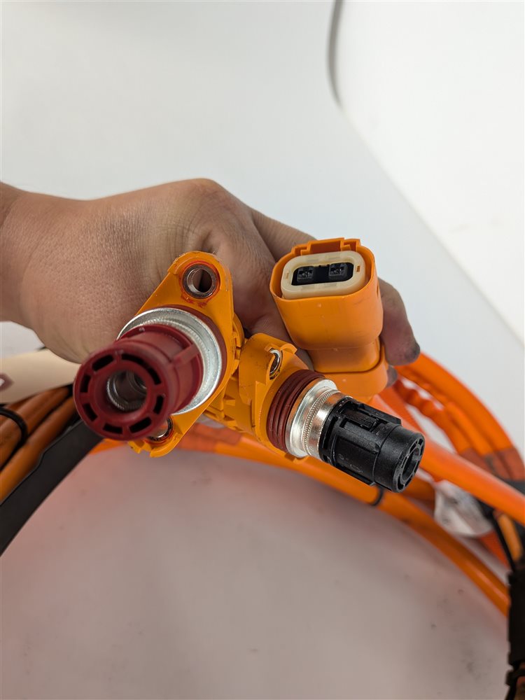 Thumbnail 9: 16 PORSCHE CAYENNE 958 HYBRID HIGH VOLTAGE MAIN 3-PHASE MOTOR WIRE HARNESS LOOM