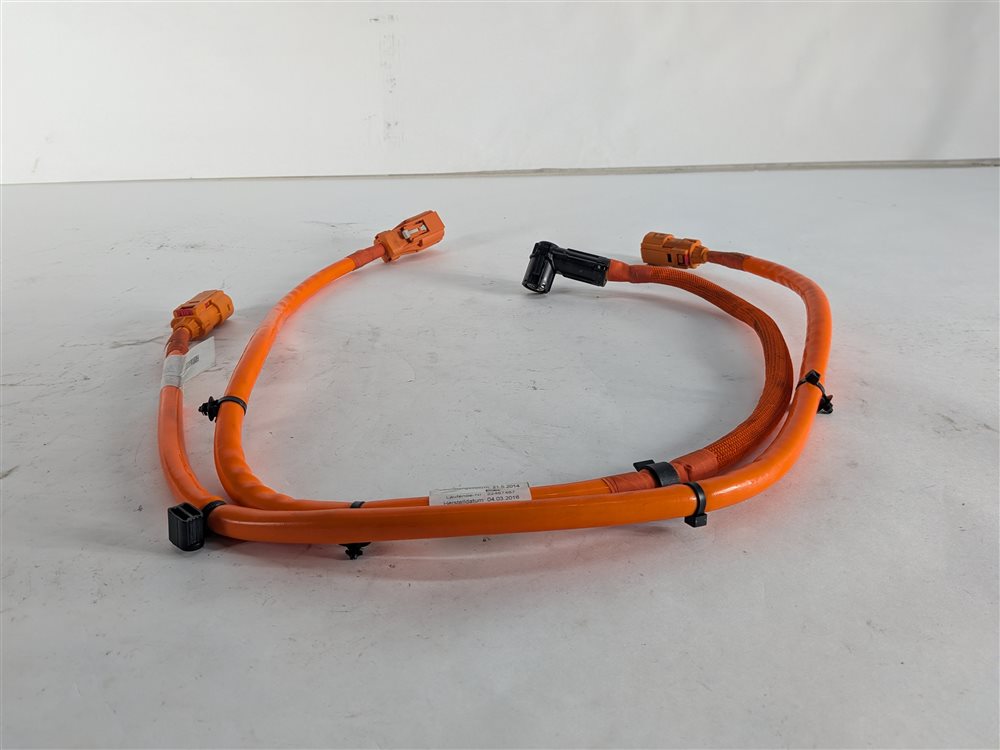 Thumbnail 2: 2016 PORSCHE CAYENNE 958 3.0L HYBRID HIGH VOLTAGE POWER BATTERY CABLE WIRE SET/2