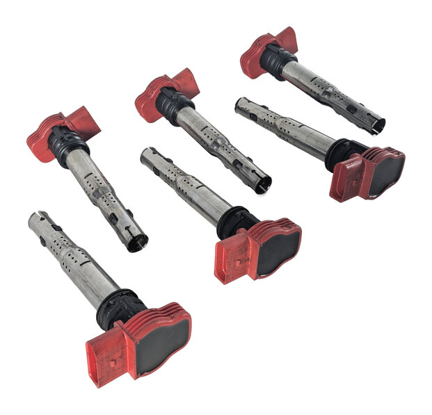 11-18 PORSCHE CAYENNE PANAMERA (958 970 G1) 3.0L E-HYBRID IGNITION COIL SET 6