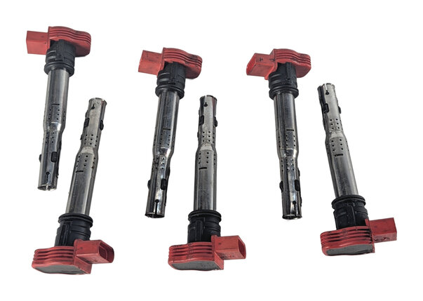 Thumbnail 7: 11-18 PORSCHE CAYENNE PANAMERA (958 970 G1) 3.0L E-HYBRID IGNITION COIL SET 6