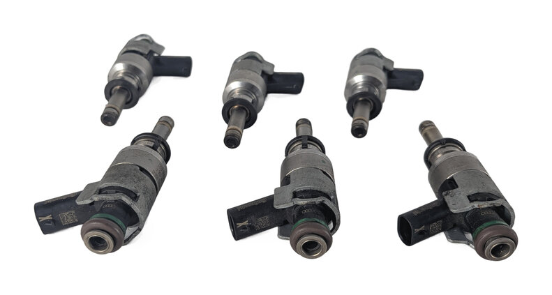 Thumbnail 2: 2011-2018 PORSCHE CAYENNE PANAMERA (958 970 G1) 3.0L ENGINE FUEL INJECTOR SET 6