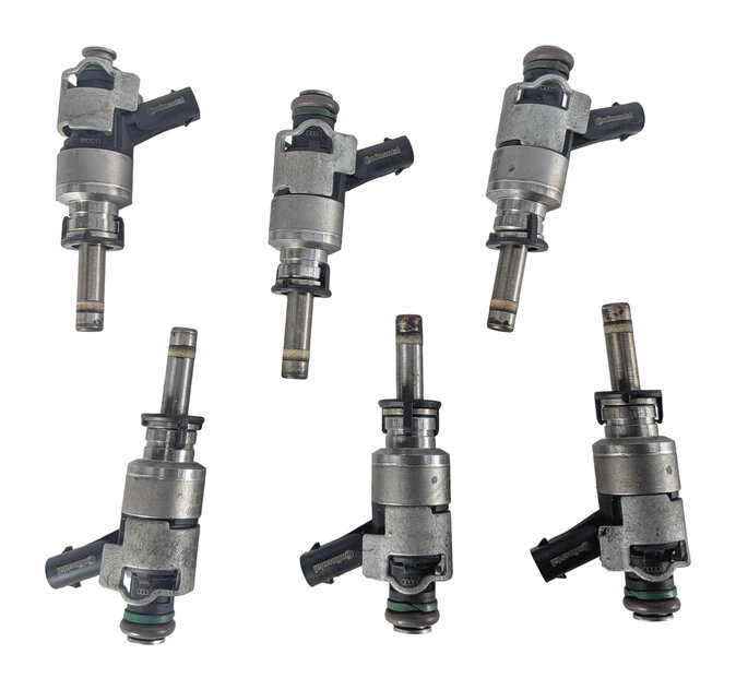 Thumbnail 3: 2011-2018 PORSCHE CAYENNE PANAMERA (958 970 G1) 3.0L ENGINE FUEL INJECTOR SET 6
