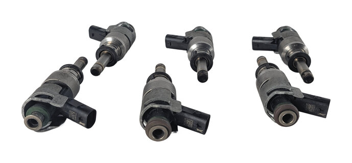 Thumbnail 4: 2011-2018 PORSCHE CAYENNE PANAMERA (958 970 G1) 3.0L ENGINE FUEL INJECTOR SET 6
