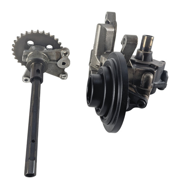 Thumbnail 3: 11-18 PORSCHE CAYENNE HYBRID 958 3.0L M06.EC ENGINE OIL PUMP w/ SHAFT SPROCKET