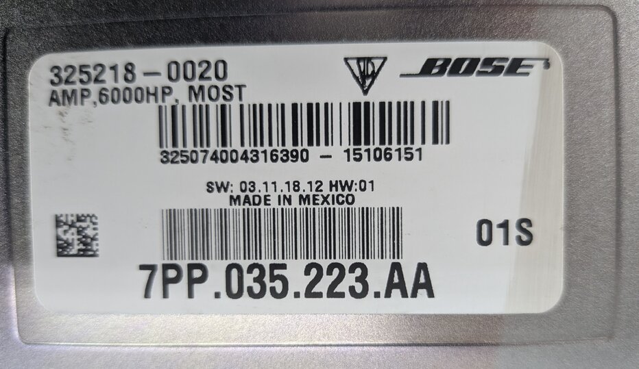 Thumbnail 7: 2011-2016 PORSCHE CAYENNE (958) RADIO STEREO BOSE AUDIO AMP AMPLIFIER