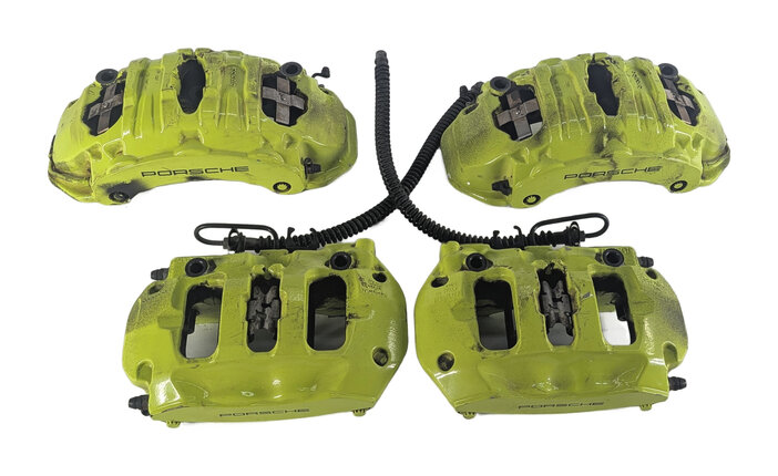 Thumbnail 3: 15-18 PORSCHE CAYENNE HYBRID 958 FRONT REAR LEFT RIGHT BREMBO BRAKE CALIPER SET