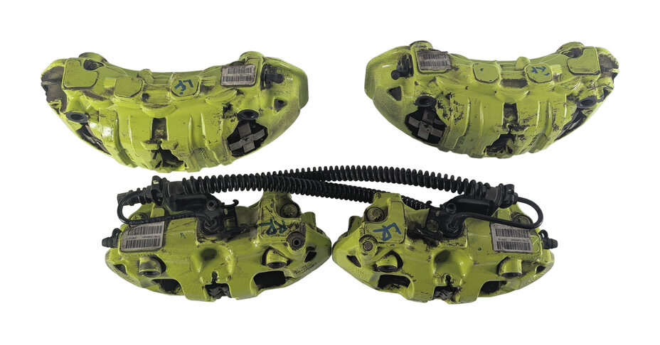 Thumbnail 6: 15-18 PORSCHE CAYENNE HYBRID 958 FRONT REAR LEFT RIGHT BREMBO BRAKE CALIPER SET