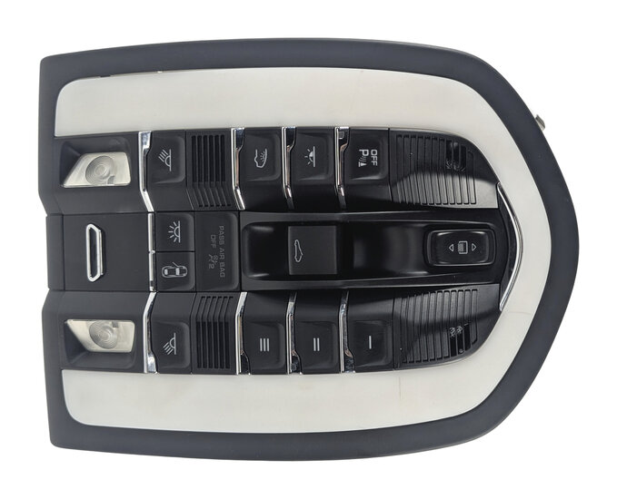 Thumbnail 3: 2010-2018 PORSCHE CAYENNE PANAMERA (958 970 G1) FRONT DOMELIGHT LAMP (Black)
