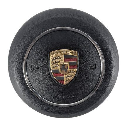 Thumbnail 3: 15-18 CAYENNE (958) LEFT DRIVER STEERING WHEEL AIRBAG AIR BAG (Black)