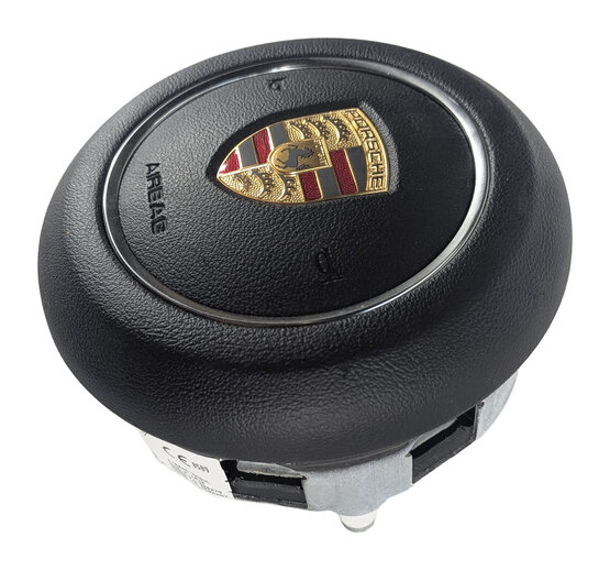 Thumbnail 4: 15-18 CAYENNE (958) LEFT DRIVER STEERING WHEEL AIRBAG AIR BAG (Black)