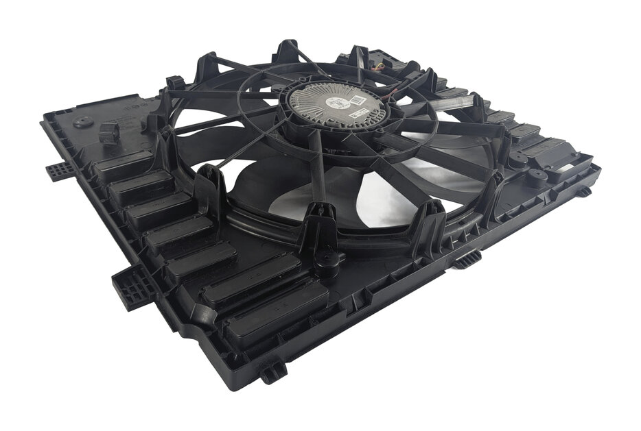 2011-2018 PORSCHE CAYENNE HYBRID (958) RADIATOR COOLING FAN w/ SHROUD