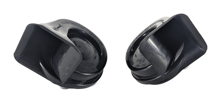 Thumbnail 2: 2015-2018 PORSCHE CAYENNE (958) HIGH & LOW TONE SAFETY HORN SET-2