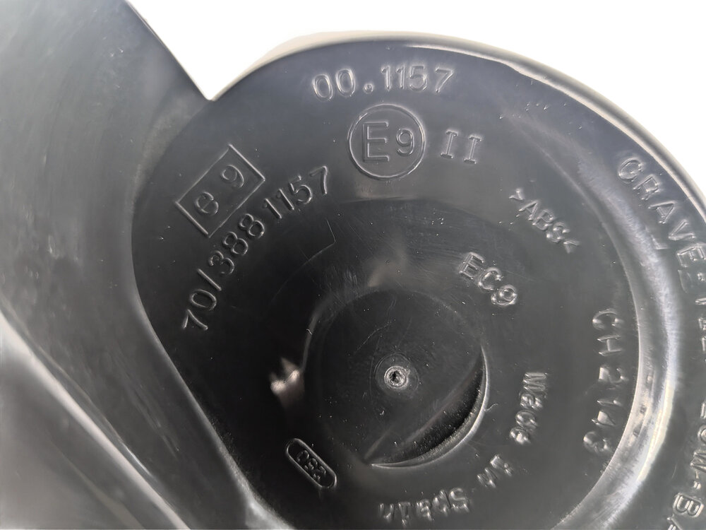 Thumbnail 9: 2015-2018 PORSCHE CAYENNE (958) HIGH & LOW TONE SAFETY HORN SET-2