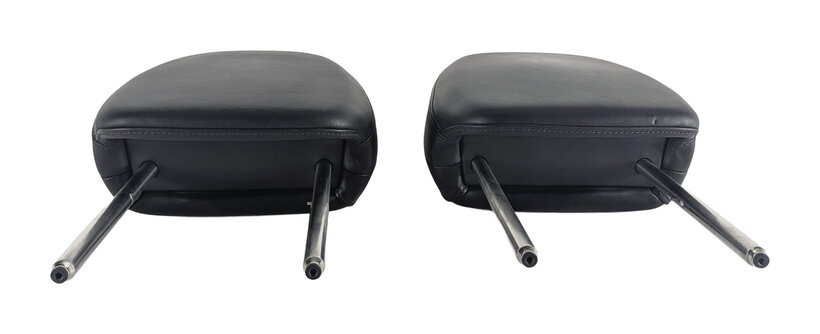Thumbnail 2: 11-18 PORSCHE CAYENNE 958 FRONT LEFT DRIVER RIGHT PASSENGER HEADREST SET (Black)