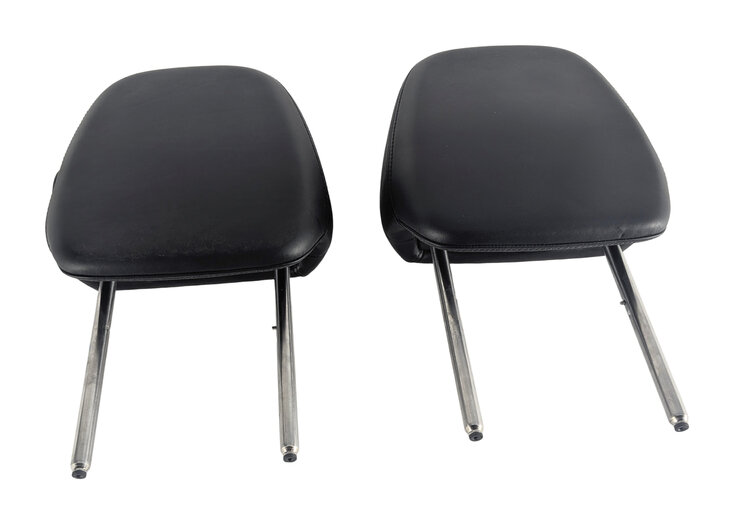 Thumbnail 3: 11-18 PORSCHE CAYENNE 958 FRONT LEFT DRIVER RIGHT PASSENGER HEADREST SET (Black)