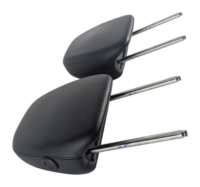 Thumbnail 5: 11-18 PORSCHE CAYENNE 958 FRONT LEFT DRIVER RIGHT PASSENGER HEADREST SET (Black)