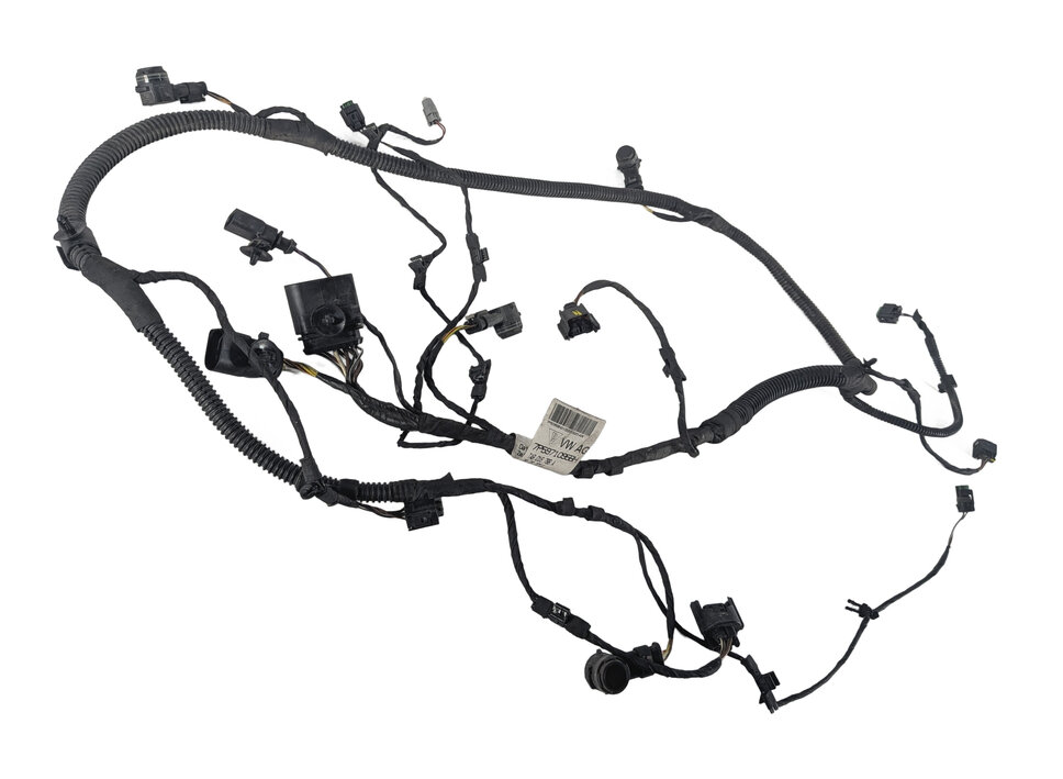 Thumbnail 2: 2016 PORSCHE CAYENNE (958) FRONT PARK ASSIST PDC SENSOR SET/4 w/ HARNESS (Black)