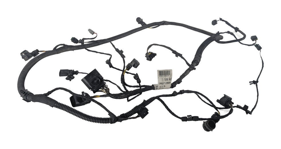 Thumbnail 7: 2016 PORSCHE CAYENNE (958) FRONT PARK ASSIST PDC SENSOR SET/4 w/ HARNESS (Black)