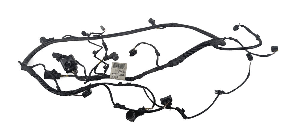 Thumbnail 8: 2016 PORSCHE CAYENNE (958) FRONT PARK ASSIST PDC SENSOR SET/4 w/ HARNESS (Black)