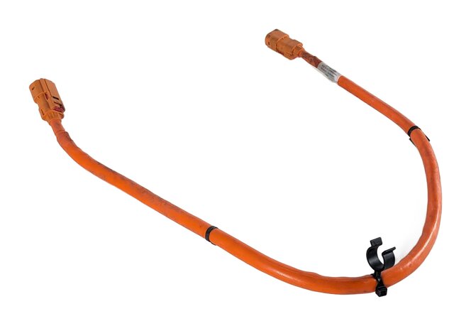 2016 PORSCHE CAYENNE (958) HYBRID HV HIGH VOLTAGE BATTERY POWER CABLE WIRE LEAD