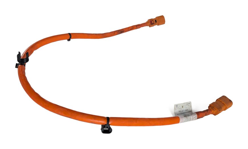 Thumbnail 7: 2016 PORSCHE CAYENNE (958) HYBRID HV HIGH VOLTAGE BATTERY POWER CABLE WIRE LEAD