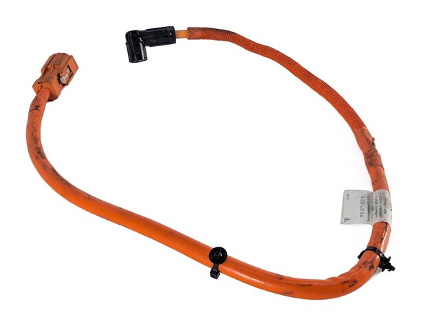 2016 PORSCHE CAYENNE (958) HYBRID HV HIGH VOLTAGE BATTERY POWER CABLE WIRE LEAD