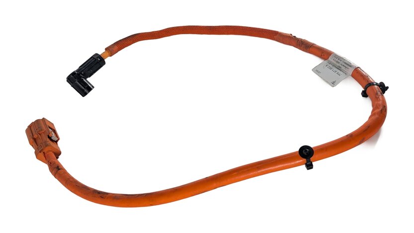 Thumbnail 3: 2016 PORSCHE CAYENNE (958) HYBRID HV HIGH VOLTAGE BATTERY POWER CABLE WIRE LEAD