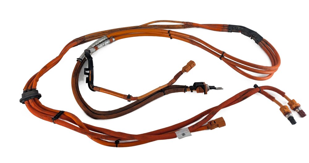 Thumbnail 3: 2016 PORSCHE CAYENNE (958) HYBRID HIGH VOLTAGE BATTERY WIRE WIRING HARNESS LOOM