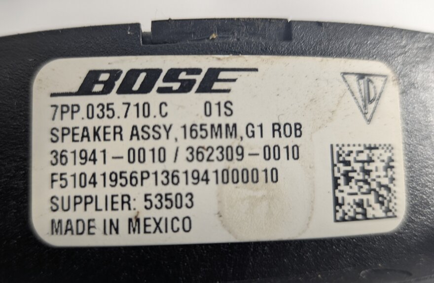 Thumbnail 13: 2016 PORSCHE CAYENNE (958) BOSE AUDIO SOUND SYSTEM SPEAKER SET/11 w/ SUBWOOFER