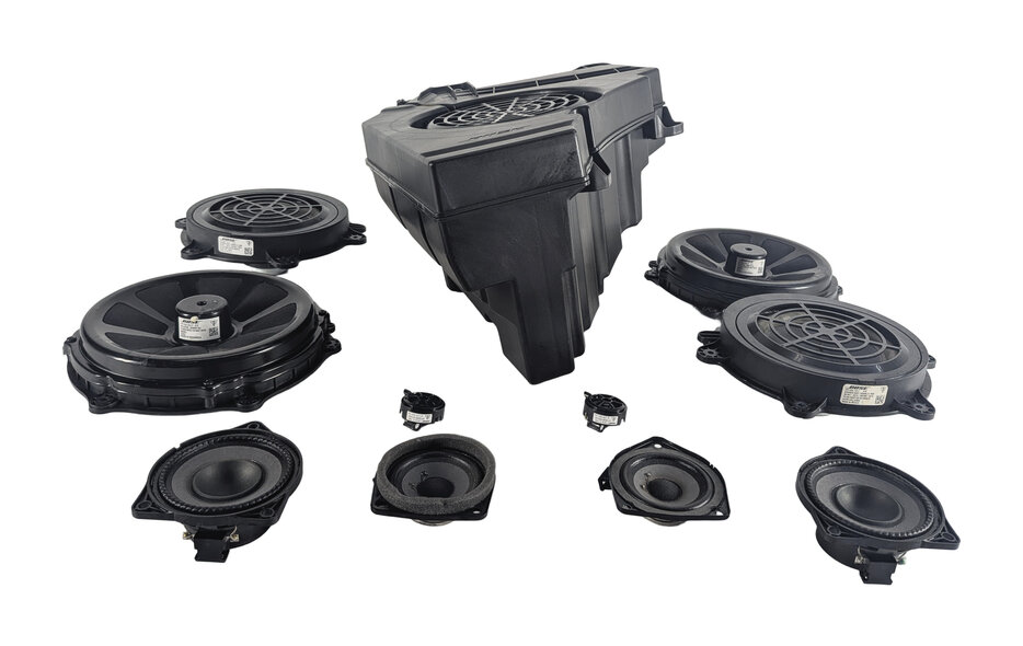 Thumbnail 2: 2016 PORSCHE CAYENNE (958) BOSE AUDIO SOUND SYSTEM SPEAKER SET/11 w/ SUBWOOFER