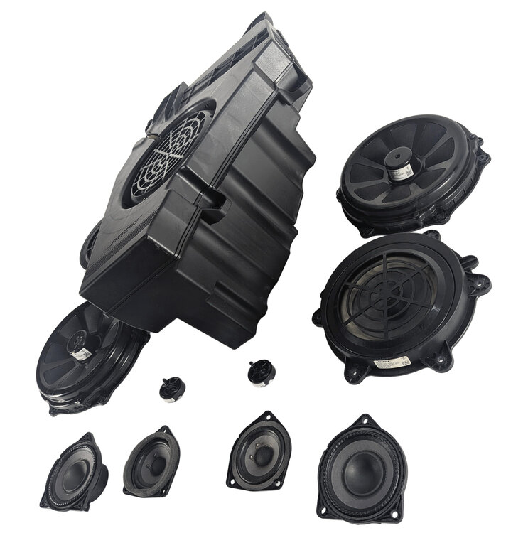 Thumbnail 4: 2016 PORSCHE CAYENNE (958) BOSE AUDIO SOUND SYSTEM SPEAKER SET/11 w/ SUBWOOFER