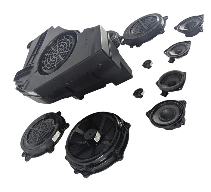 Thumbnail 5: 2016 PORSCHE CAYENNE (958) BOSE AUDIO SOUND SYSTEM SPEAKER SET/11 w/ SUBWOOFER