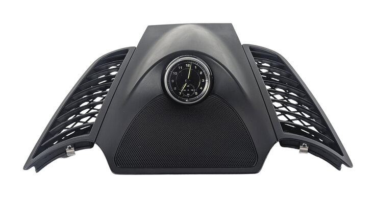 Thumbnail 2: 2016 PORSCHE CAYENNE (958) DASH TOP CENTER SPEAKER GRILLE w/ SPORT CHRONO CLOCK