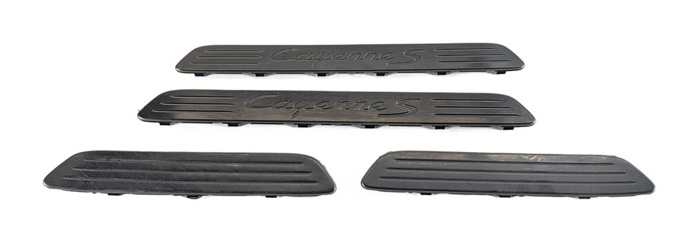 Thumbnail 2: 2016 PORSCHE CAYENNE (958) FRONT/REAR DOOR SILL SCUFF PLATE SET/4 STAINLESS
