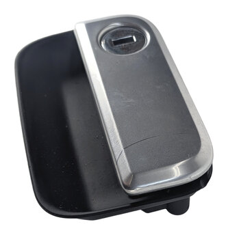 Thumbnail 4: 2016 PORSCHE CAYENNE (958) GLOVE BOX COMPARTMENT LID LOCK LATCH HANDLE (Black)