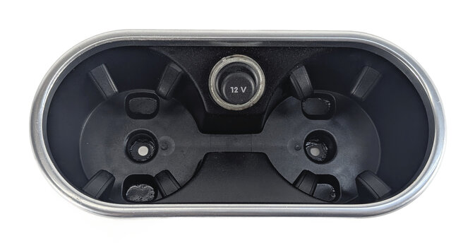 Thumbnail 3: 2016 PORSCHE CAYENNE (958) CENTER CONSOLE DUAL CUP HOLDER w/ 12V POWER OUTLET