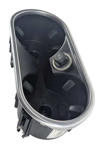 Thumbnail 4: 2016 PORSCHE CAYENNE (958) CENTER CONSOLE DUAL CUP HOLDER w/ 12V POWER OUTLET