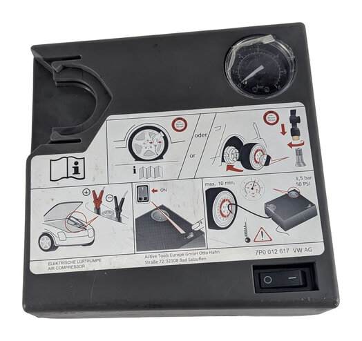 Thumbnail 6: 2016 PORSCHE CAYENNE (958) TIRE MOBILITY REPAIR KIT AIR COMPRESSOR PUMP INFLATOR