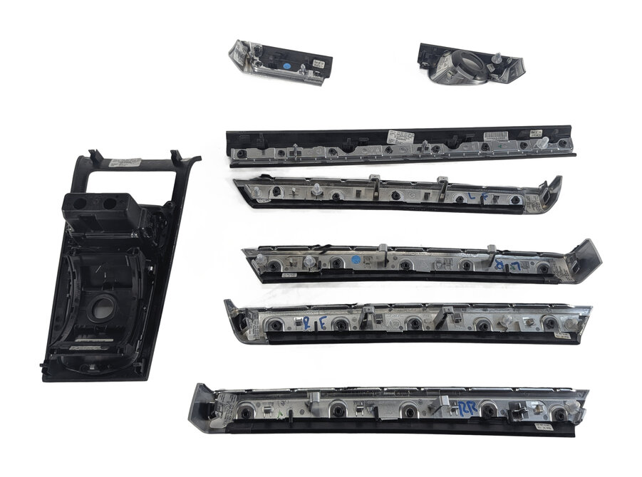 Thumbnail 6: 2016 PORSCHE CAYENNE (958) DOOR DASH CENTER CONSOLE TRIM SET/8 (Dark Walnut)