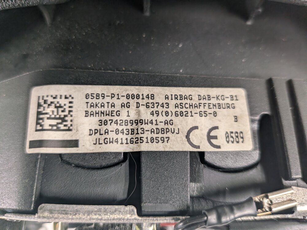 Thumbnail 12: 14-17 RANGE ROVER SPORT (L405 L494) 3.0L STEERING WHEEL AIRBAG AIR BAG (BLACK)