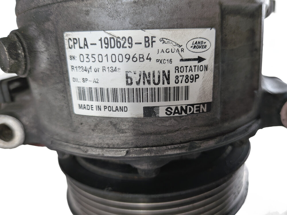 Thumbnail 9: 10-20 JAGUAR XE XF XJ LR4 RANGE ROVER SPORT (L320 L322 L405 L494) A/C COMPRESSOR