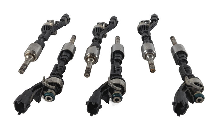 Thumbnail 2: 13-19 XE XF XJ RANGE ROVER SPORT LR4 3.0L SUPERCHARGED ENGINE FUEL INJECTOR SET6